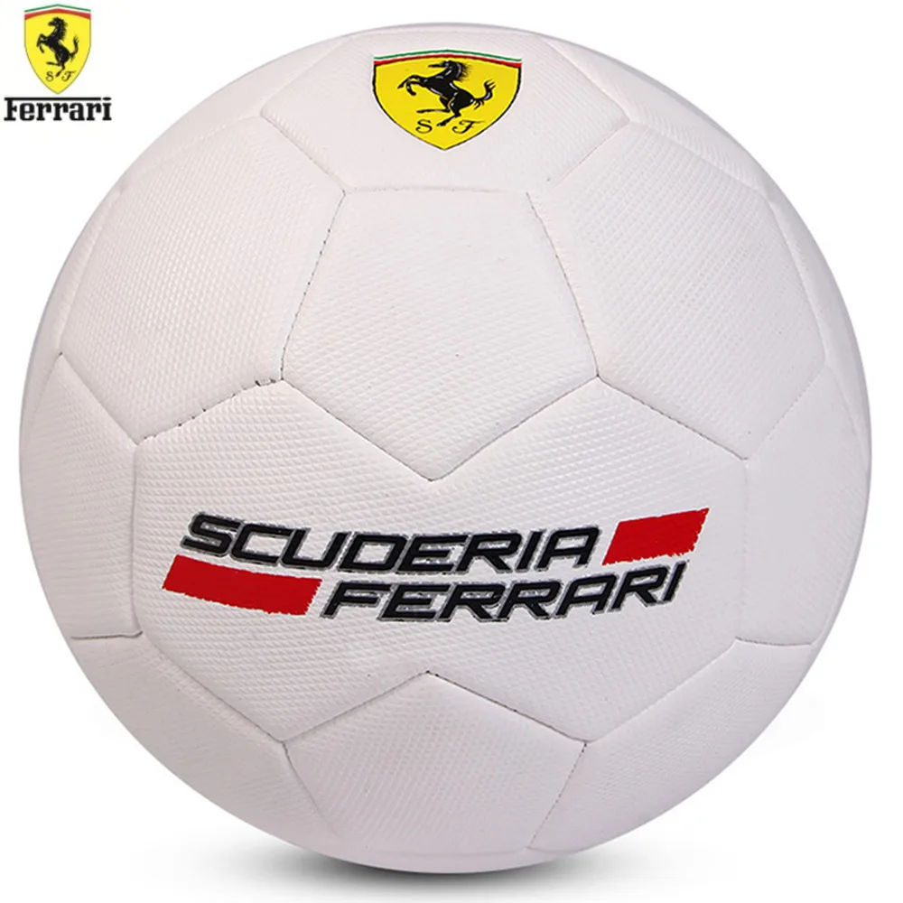 

Durable Ferrari Soccer Ball Machine Sewing High Rebound PVC Rubber surface Training Soccer Ball Outdoor Sports Toy for Kids Gift