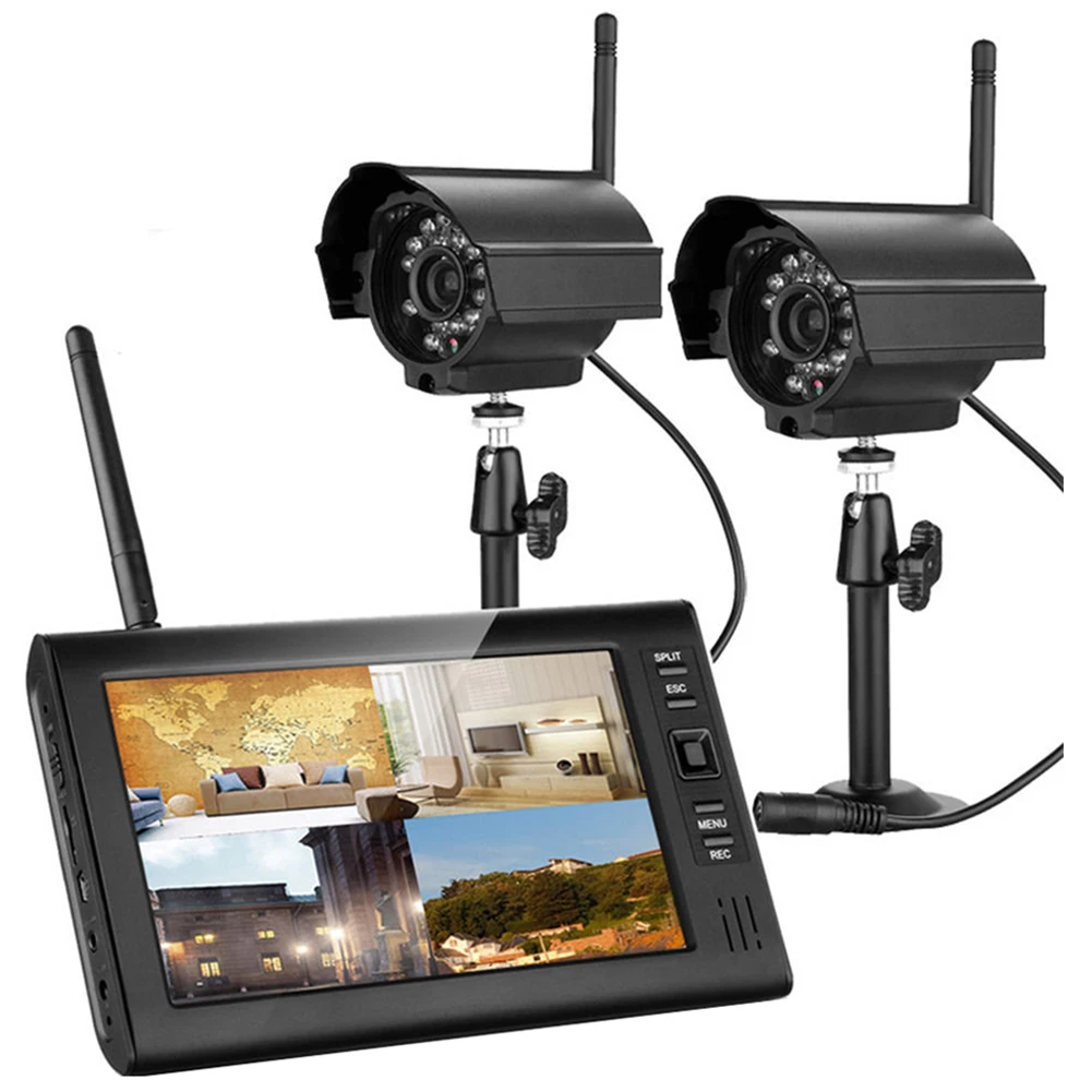 

MOOL Wireless 4CH Quad DVR surveillance cameras set