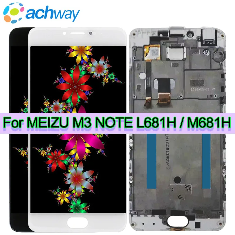 

For Meizu M3 Note L681H LCD Display Digitizer Touch Screen Replacement 5.5" For Meizu M3 Note display M681H L681H LCD Assembly