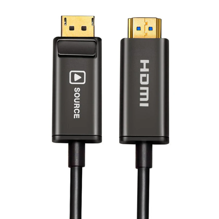 

Displayport DP to HDMI 2.0 Optical Fiber Cables Male to Male 4K @ 60Hz 4：4：4 Audio Adapter Display Port Converter 10 15 20 m