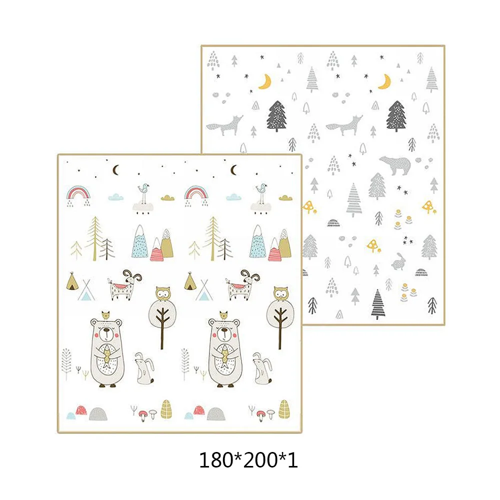  200CM*180CM Baby Play Mat Xpe Puzzle Children's Mat Thickened Tapete Baby Room Crawling Pad Folding