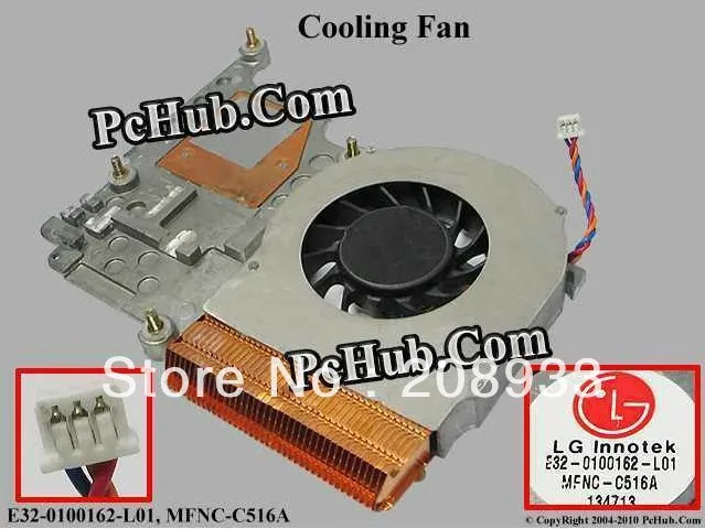 Для MSI MEGABOOK S260 S260C деталь радиатора вентилятора MFNC C516A + охлаждающий