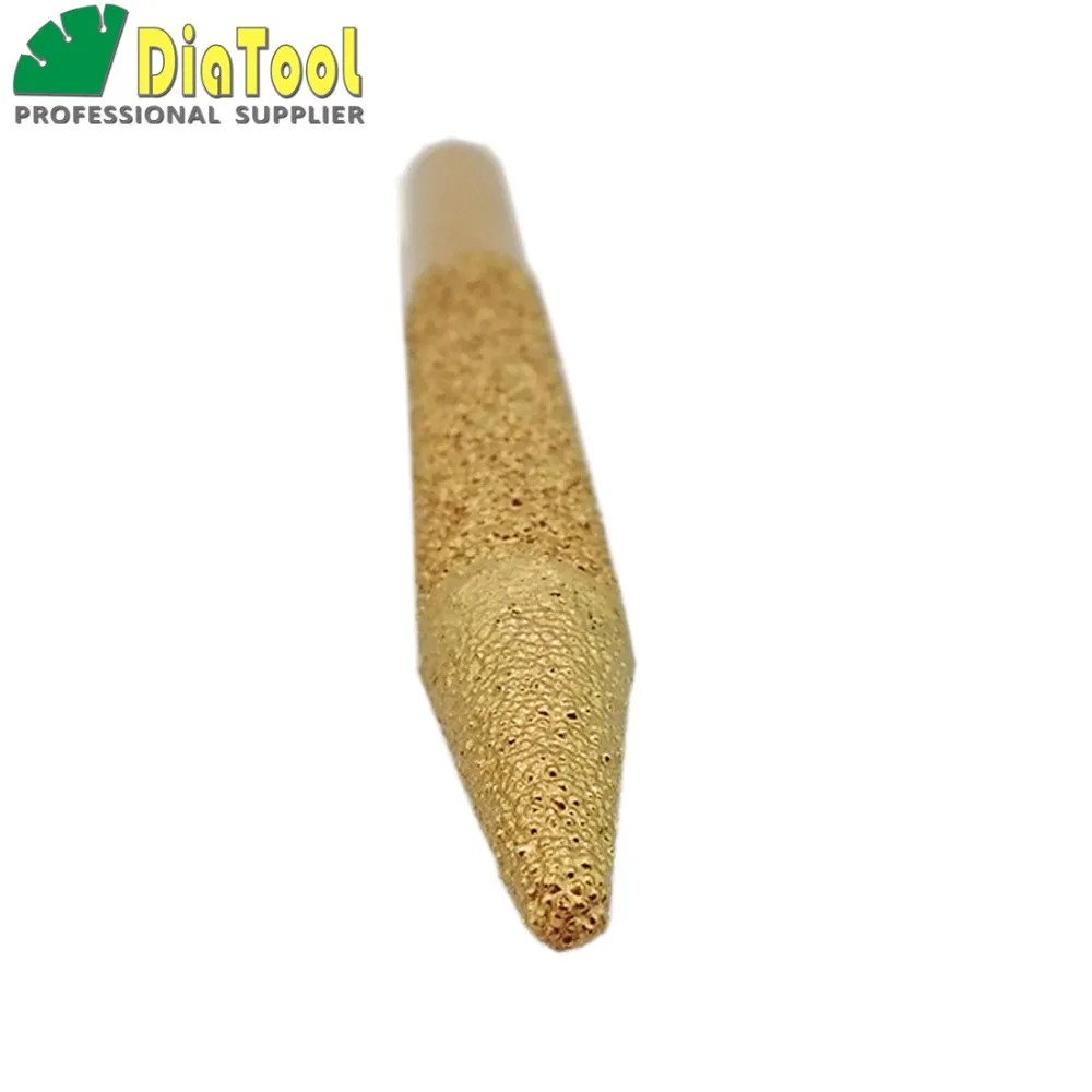 1pc CNC taper ball-end cutter  12-4/100mm Vaccum Brazed Diamond engraving bits For granite marble stone