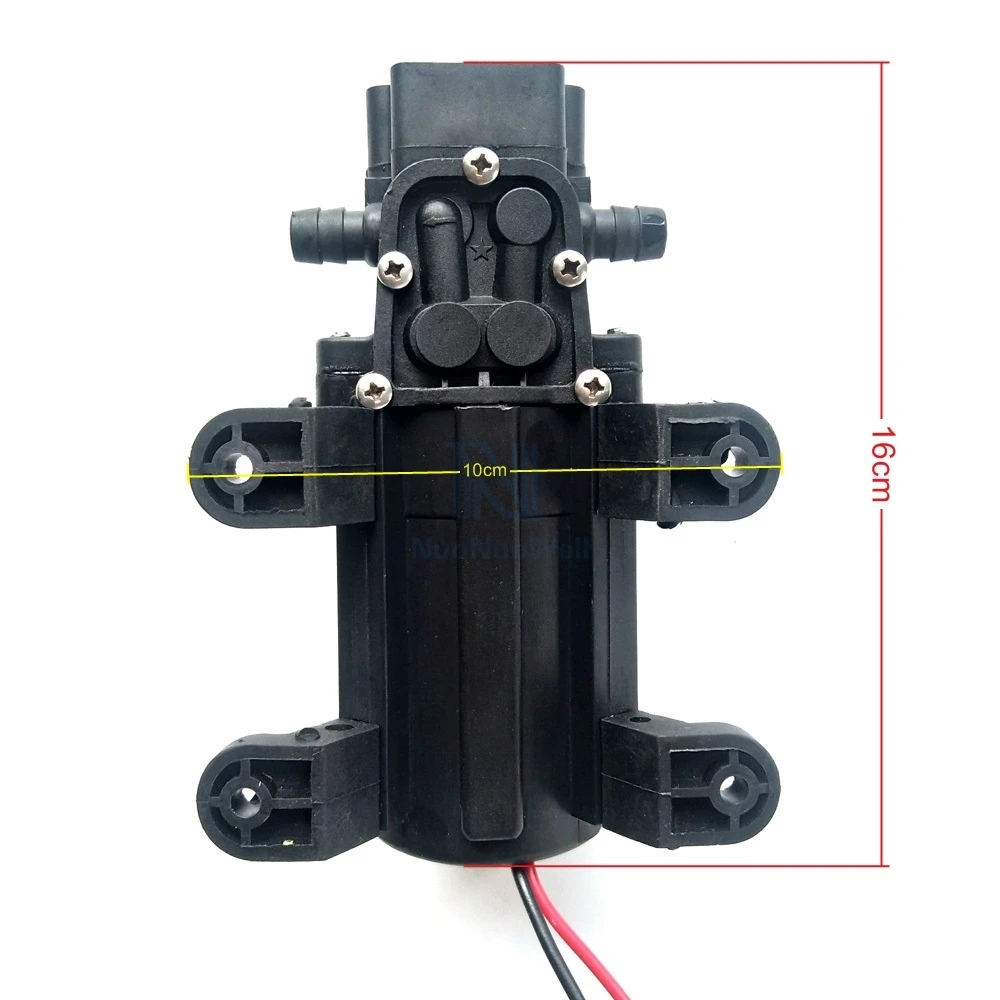 NuoNuoWell DC 12 В/24 В микро мембранный Водяной насос для орошения сада высокого давления M18 с наружной резьбой x10 мм самовсасывающий бустер насос