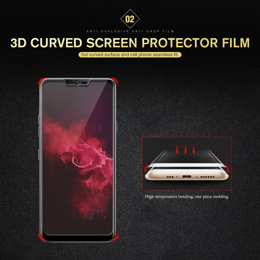 Защитная пленка стекло с закругленными краями для LG G7 ThinQ V30 Plus H930 H930DS H933