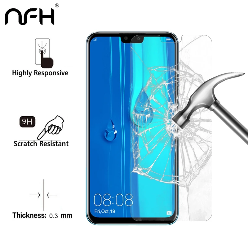 

2.5D 9H Screen Protector for Huawei Y9 2019 Tempered Glass On Phone Protective Film for Huawei Y9 Y5 Y6 Prime 2018 Glass