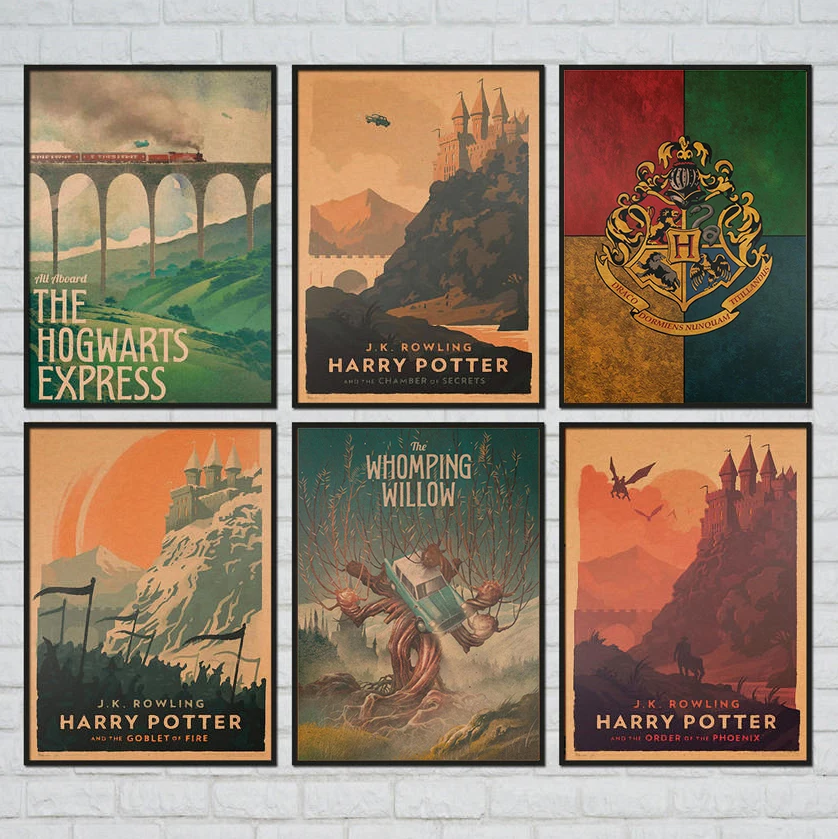 

Vintage City Travel Poster Kraft Paper Print Picture Retro Hand Painting Bar Cafe Pub Living Room Decor Wall Sticker 42x30cm