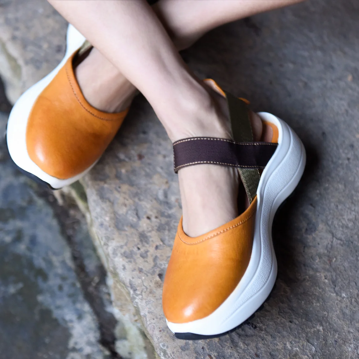 

Artmu Original Thick Sole Sports Sandals Platform Genuine Leather Women's Shoes New Summer Handmade Casual Sandals 2006