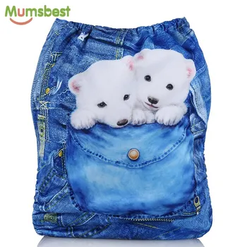 

[Mumsbest] New Design Baby Cloth Diaper with Microfiber Insert Waterproof PUL Digital Position Reusable Pocket Cloth Nappies