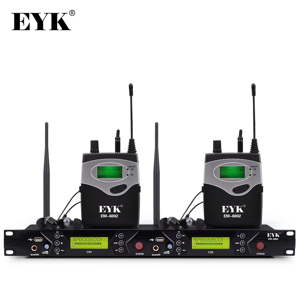 EM 6002 Wireless In Ear Monitor System Professional Stage Performance