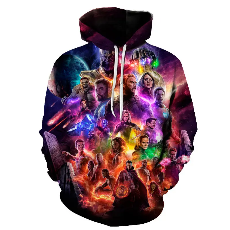 

BIAOLUN Brand Marvel Avengers 4 Infinity War Iron Man Tony Stark Hoodie Sweatshirt For Men 3D Print Hoodies Streetwear Hoodies