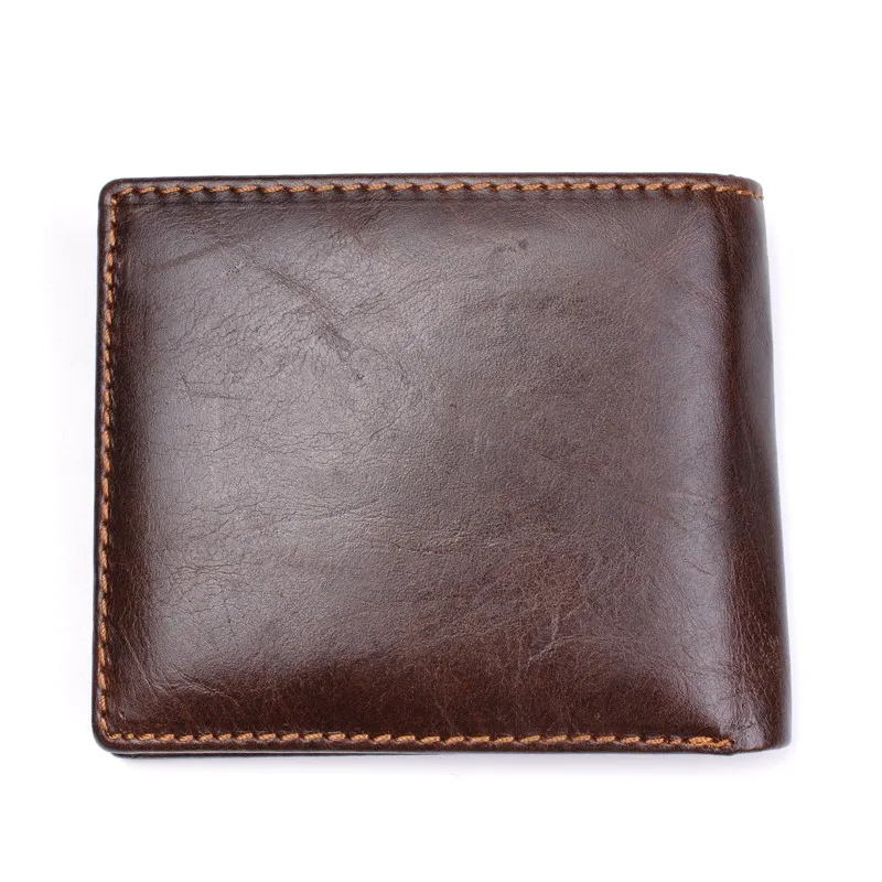 Men's 100% Genuine Leather Luxury Wallet Display 4