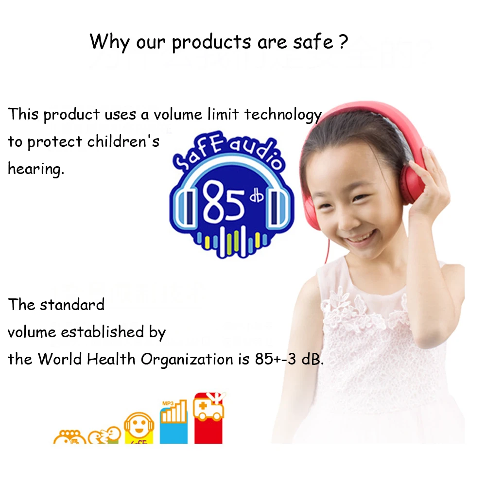 JINSERTA детские наушники милые с микрофоном Функция обмена для MP3 плеера смартфона