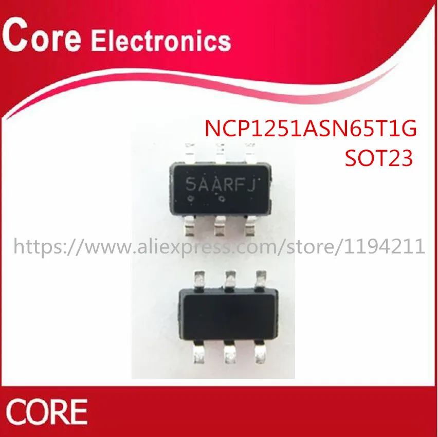 100 шт. NCP1251 NCP1251ASN65T1G NCP1251A стандартные конвертеры переменного/постоянного тока OCP OVP