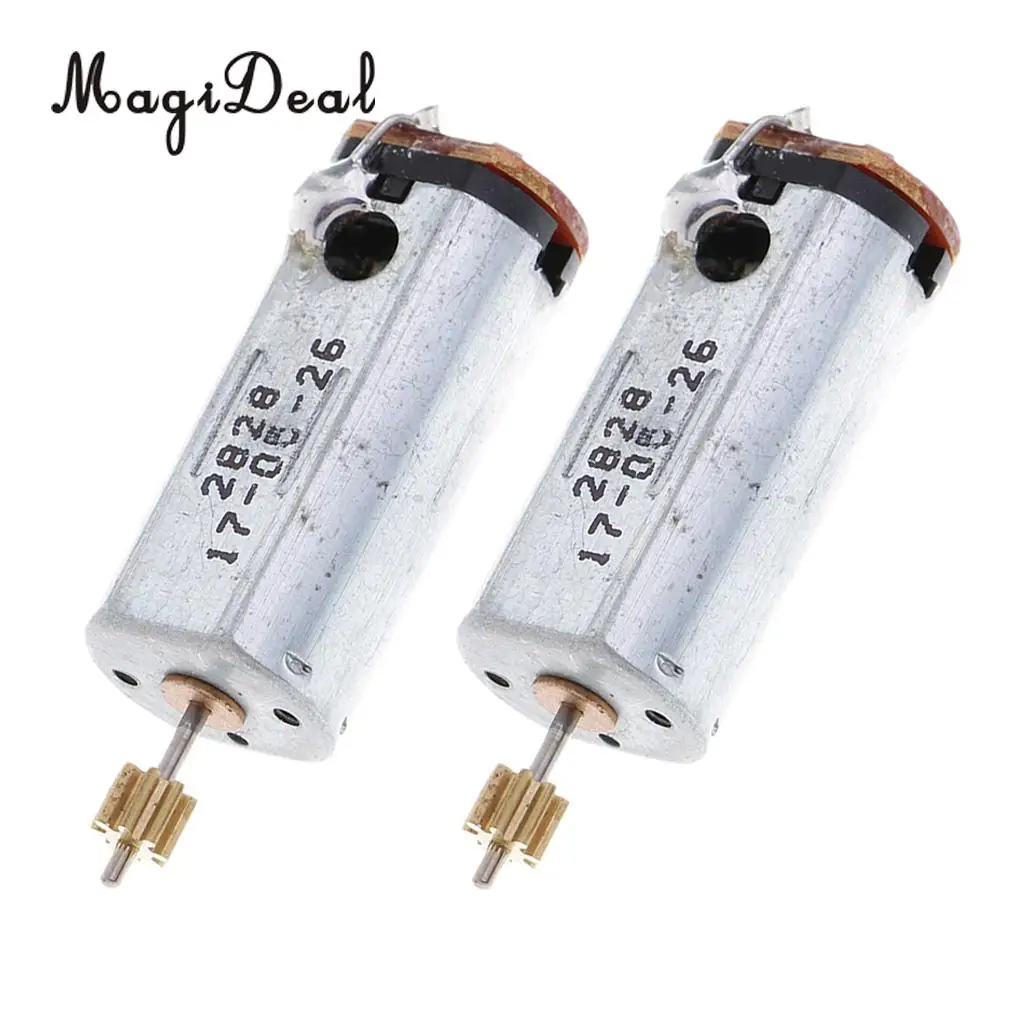 MagiDeal 2Pcs Silver Tail Motor V913-34 for WLtoys V913 Remote Control Helicopter Toy