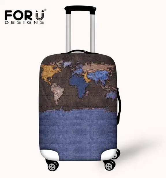 FORUDESIGNS/модный защитный чехол для багажа с принтом до 18-30 Дорожный чемодан, пылезащитный чехол, эластичные водонепроницаемые чехлы для аксессуаров - Цвет: 2F0092