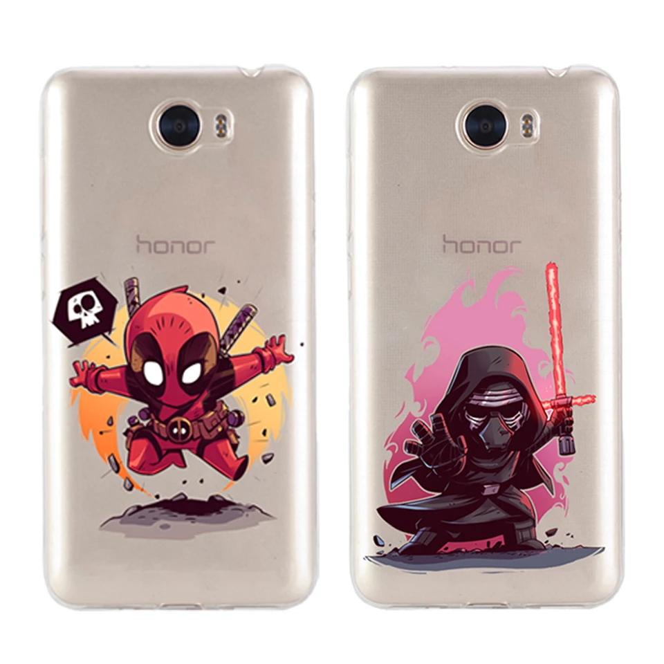 Модный чехол для телефона Huawei P10 lite Y5 2017 Y6 II Y7 Nova 2 Plus P8 P9 Honor 9 6A Mate 10 Star Wars мультфильм