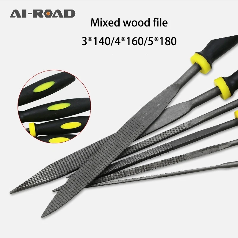 

6PC Of Mixed Mahogany Wood Rasp File/wood Carving/fine Teeth Woodworking DIY Craft Gadget Carpenter Multi Tools