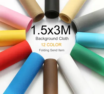 

1.5x3m Black Green White Blue Red Gray Yellow Grey Pink Non-woven Fabric Photo Photography Backdrop Background Cloth