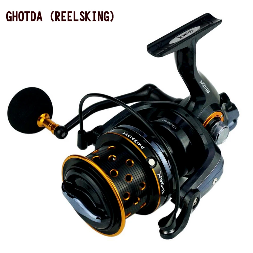GHOTDA 4.1: 1 المضادة للتآكل 8000 9000 10000 الغزل الصيد بكرة 14 + 1BB المياه المالحة الصيد بكرة عجلة