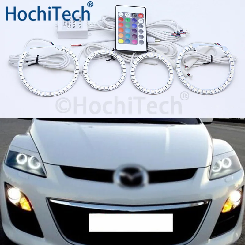 Для Mazda CX-7 2006 2007 2008 2009 2010 2011 2012 Многоцветный комплект светодиодов глаза ангела RGB