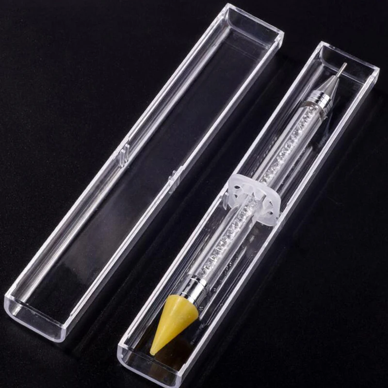 

Dual-ended Wax Pencil For Rhinestone Pick Up | Wax Stone Picker Nail Dotting Pen Crystal Beads Handle Rhinestone Studs Picker