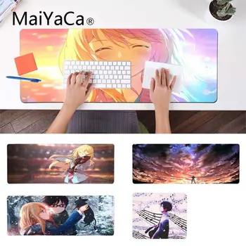 

MaiYaCa Your Lie in April Customized MousePads Computer Laptop Anime Mouse Mat Comfort Mouse Mat Gaming Mousepad