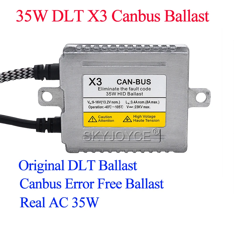 12V AC 35W Canbus HID Ballast For Car Headlight Xenon H7 H1 H11 D2H HID Bulb Kit 35W DLT X3 Error Free Canbus HID Slim Ballast (2)