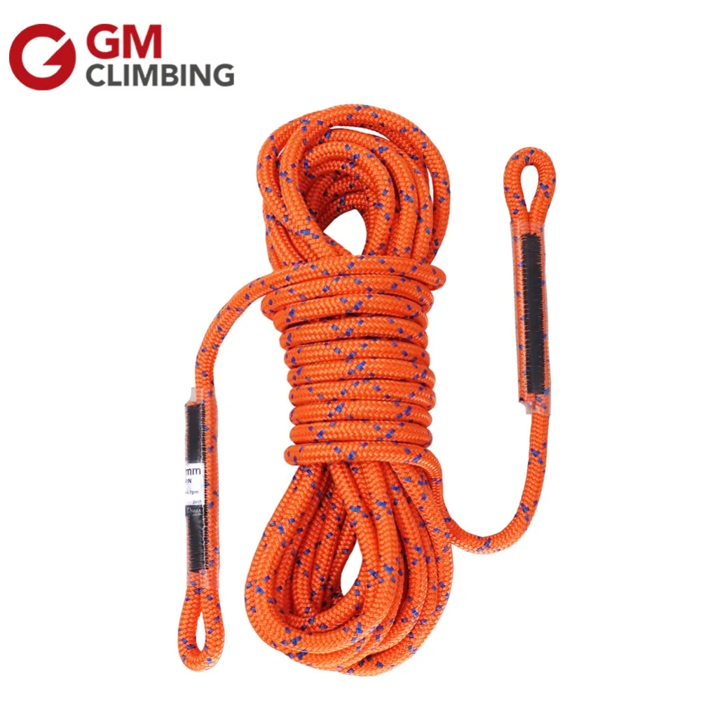 GM Climbing Rope 8mm CE / UIAA 30ft Safety Rock Climbing Rope Survival