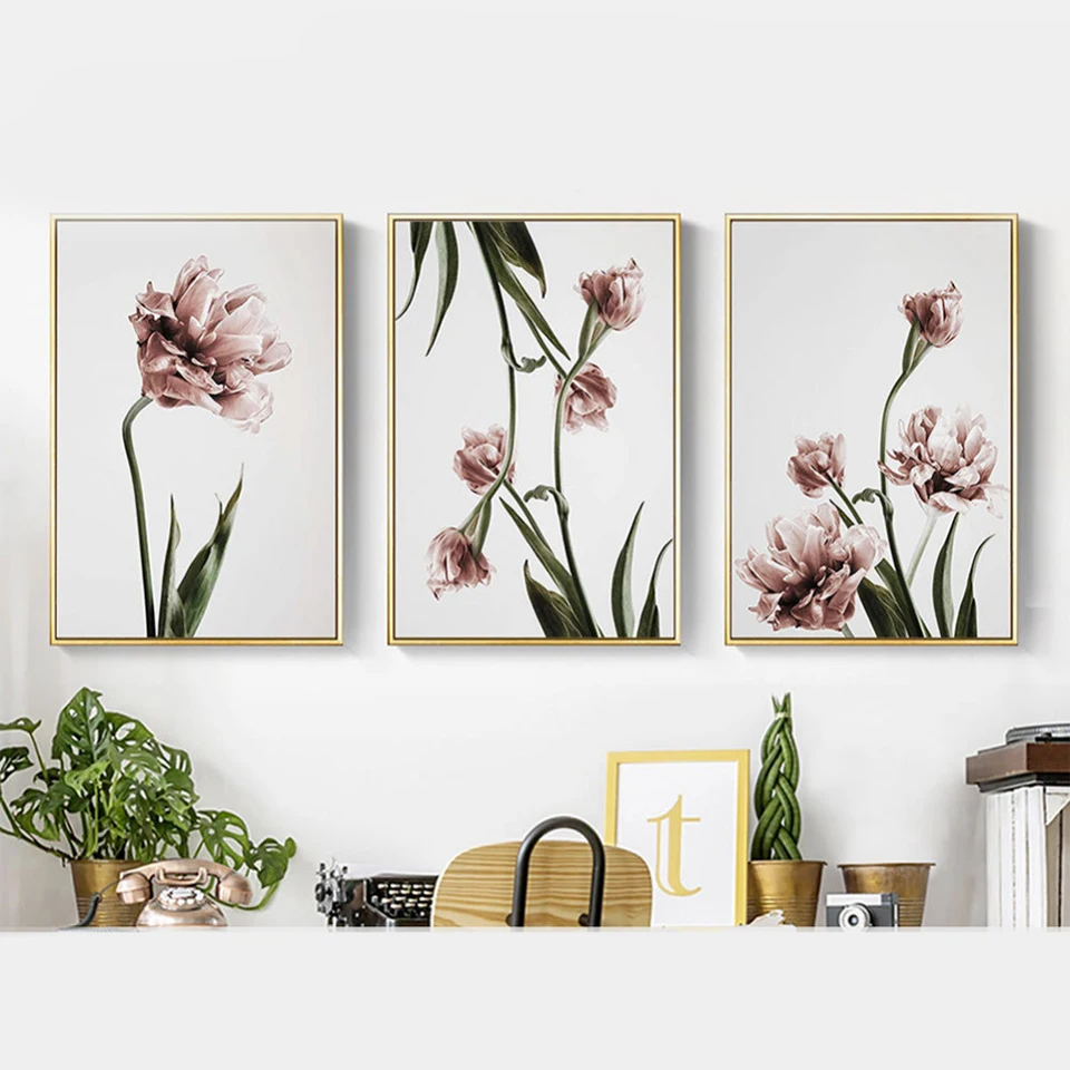 Romantic-Nordic-Flowers-Poster-Canvas-Painting-Wall-Art-Pictures-for-Lving-Room-HD-Posters-And-Prints