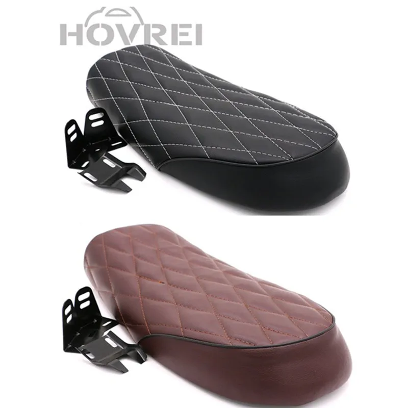 

universal retro brown black Motorcycle leather Seats Vintage Saddle Seats For Honda Cafe Racer Bobber seats