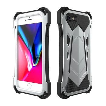 

Military Grade Full Protect Case For iPhone 7 Plus 8 Hard Cover Silicone+Metal Heavy Duty Protection Pouch Dirty/Dust/Shockproof