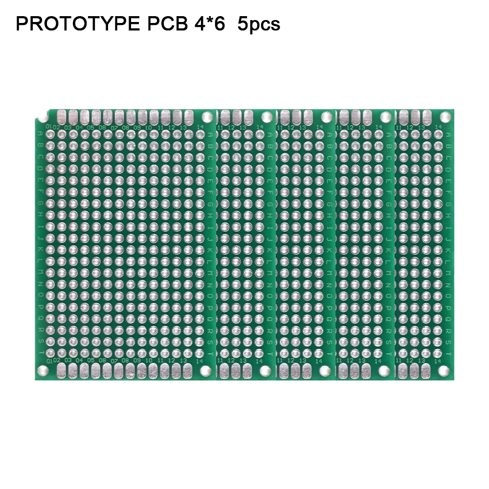 5 шт. 5x7 4x6 3x7 2x8 см двухсторонний медный Прототип PCB универсальная плата