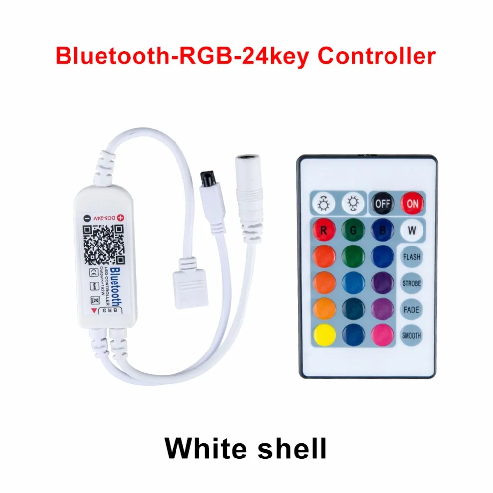 RGB Bluetooth диммер с 24Key ИК-пульт дистанционного управления применяются к смартфон Android iOS 5 В-24 В