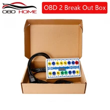 Супер OBDII OBD2 Breakout Box Автомобильный OBD 2 Break Out Box автомобильный протокол детектор авто может тест-бокс автомобильный разъем автомобильный-детектор