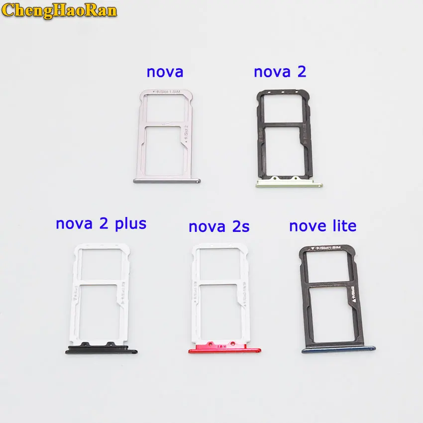 

ChengHaoRan New For Huawei nova 2 nova 2 plus 2s nova lite Micro Sim Card Holder Slot Tray Replacement Adapters