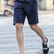 Большой плюс негабаритный летний карман эластичный шнурок на талии Повседневный грузовой хлопковый спортивный костюм с коротким топом Нижняя тренировочные для бегунов подходят для мужчин