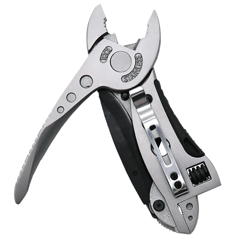 

Multitool Pliers Small Tool Screwdriver Set Stainless Steel Adjustable Wrench Pliers Wrench Repair Outdoor Portable Survival
