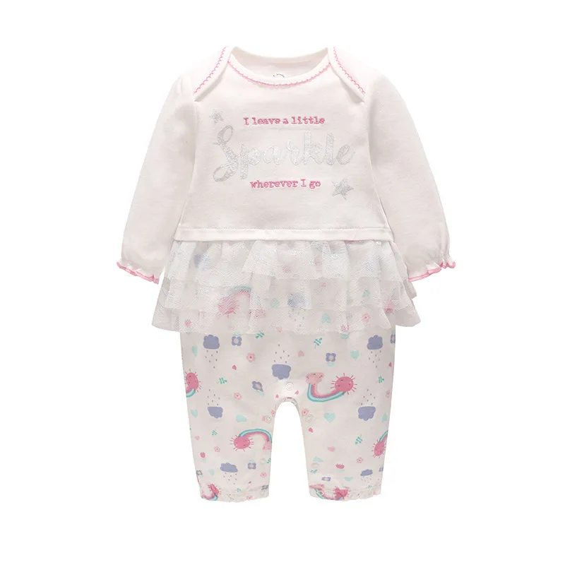 

Vlinder Baby girl Romper Baby Rompers Baby girl Snug Clothes Baby girl Jumpsuit Cotton Long Sleeve Spring Autumn Infant Pajamas