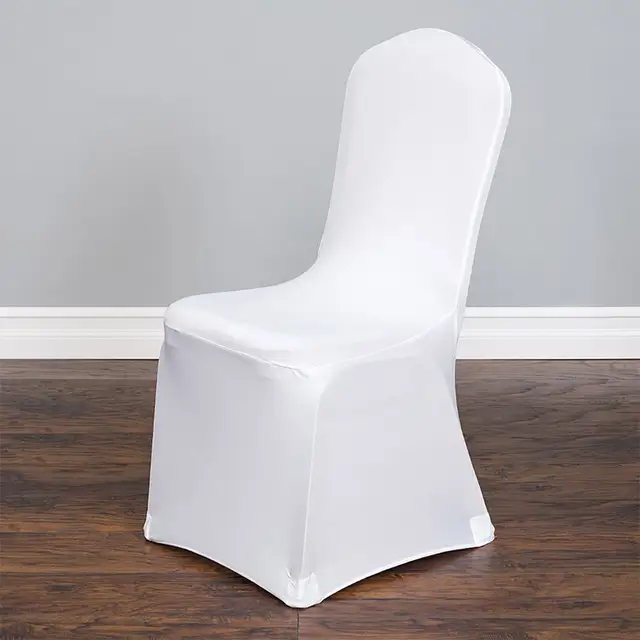 White Black Wedding Decoration Spandex Chair Cover Birthday Party