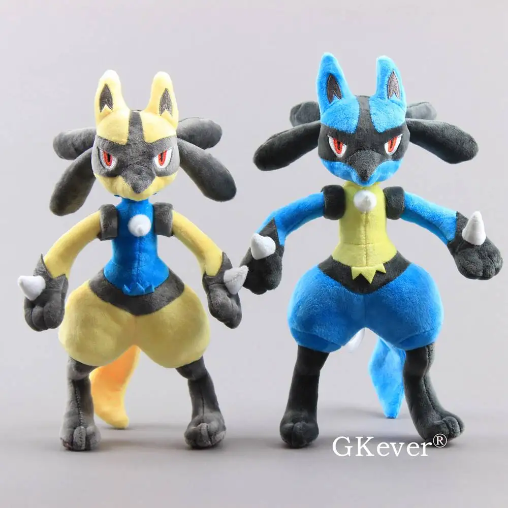 Плюшевые игрушки Mega Lucario X & Y 2 вида синие и желтые мягкие куклы 12 дюймов 30