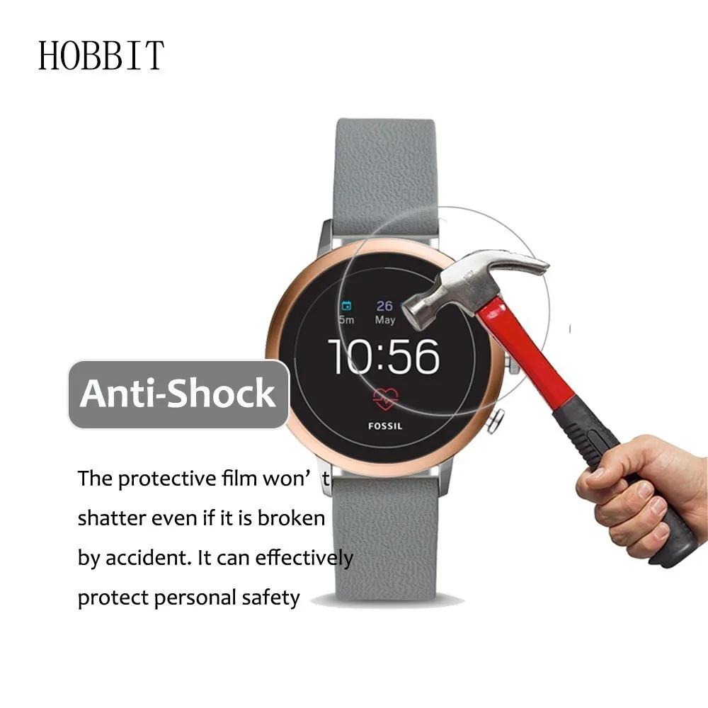 3 Упак. 5H нано Взрывозащищенный экран протектор для Fossil Q Venture HR Gen 4 высокой