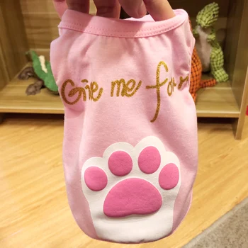 

NEW Summer Give Me Four Paws Dog Vest Soft Pet Cat Vest Clothes 2 Color XS S M L XL