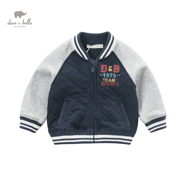 DB4564 davebella spring baby boys baseball jackets cool fashion coat