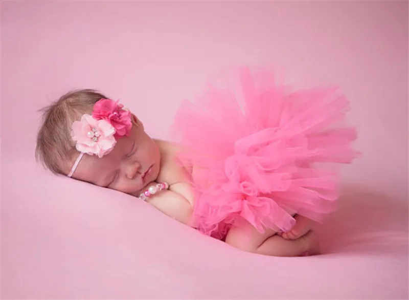 Юбка-пачка для новорожденных Костюм принцессы для фотосессии детская юбка-пачка с головной повязкой аксессуары для фотографирования новорожденных