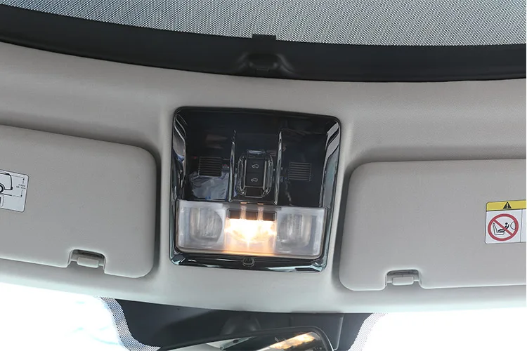 

Glossy Black Car Roof Front Reading Light Frame Cover Trim For Land Rover Discovery 4 LR4 2010-2016 Auto Accessories