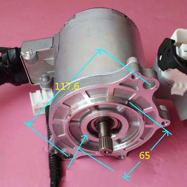 DC 12v 2000rpm 800w brushless motor car steering assist motor with rare