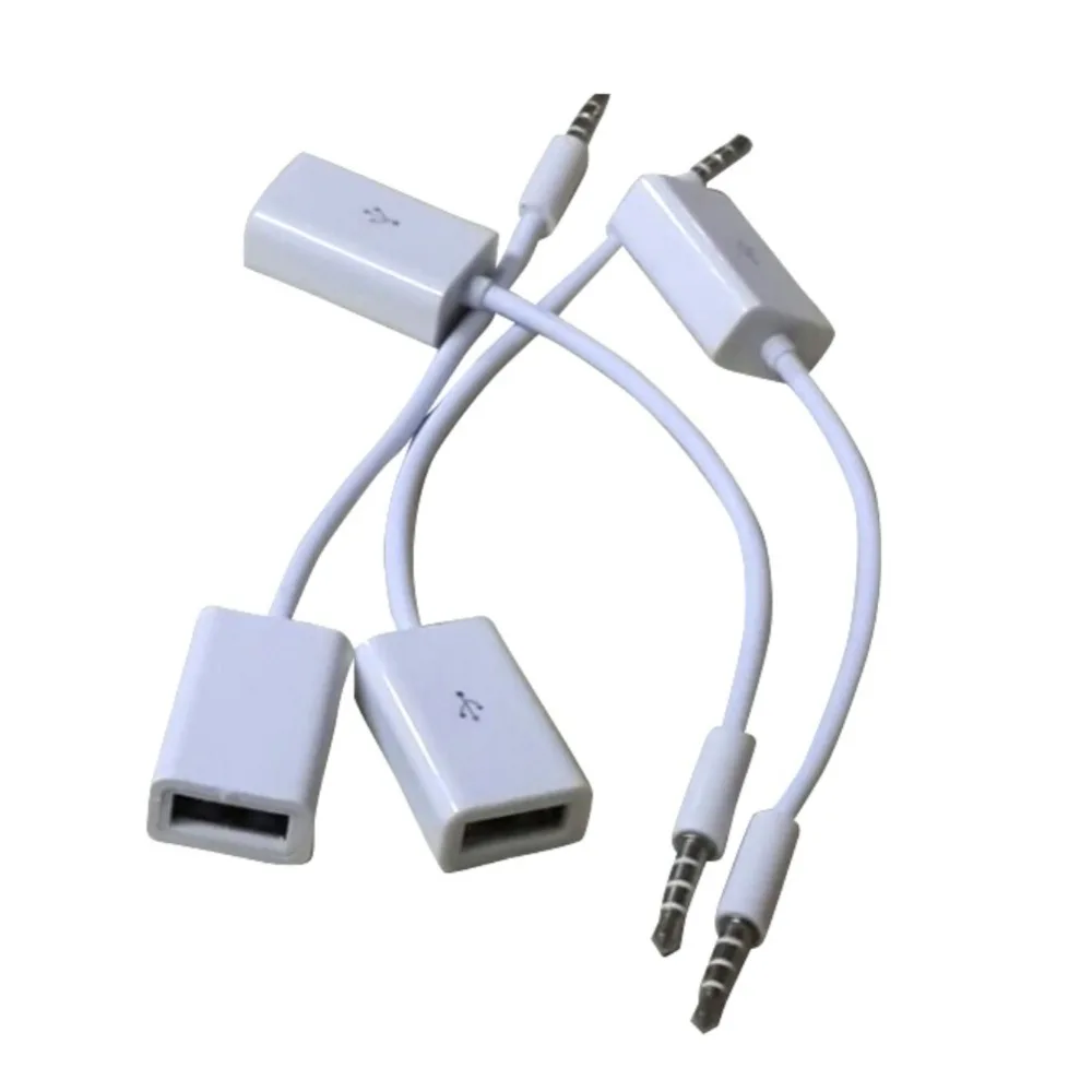 3,5 AUX аудио разъем к USB 2,0 конвертер USB кабели AUX шнур для автомобиля MP3 динамик U диск USB флэш-накопитель аксессуары