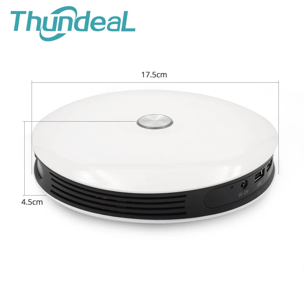 Thundeal T19 Mini DLP Projector 450 ANSI HD Proyector Support AC3 1080P video Home Theater Android 6.0 WIFI 3D Beamer Battery