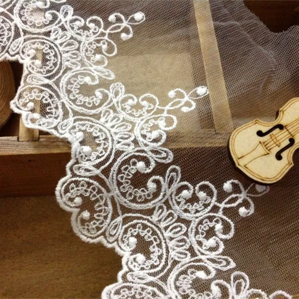 Wholesale Lace Trim Venice White Lace Trim Cotton Lace Supplies 10cm